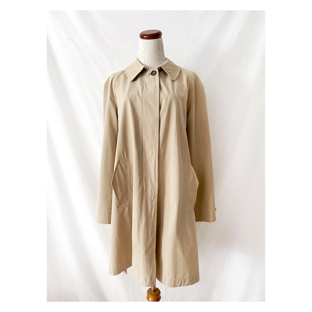 Vintage Paul Stuart Trench Coat: Cotton Rain Coat Mens S / Women’s L